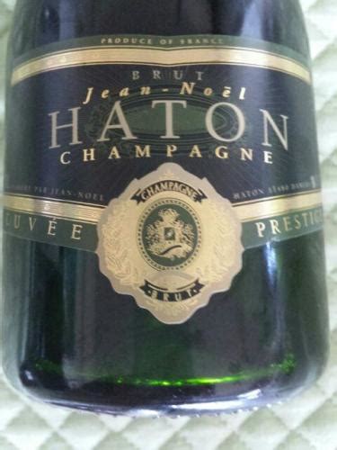 Jean Noel Haton Cuvée Champagne Prestige Brut Vivino France