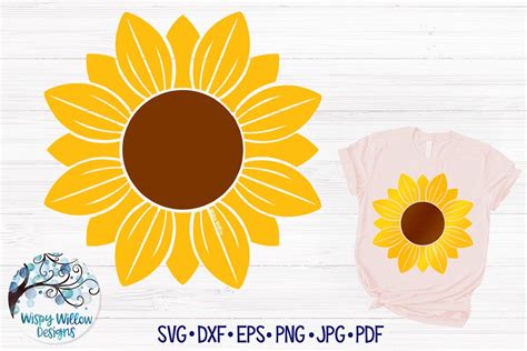 Sunflower Svg Cut File 741888 Svgs Design Bundles