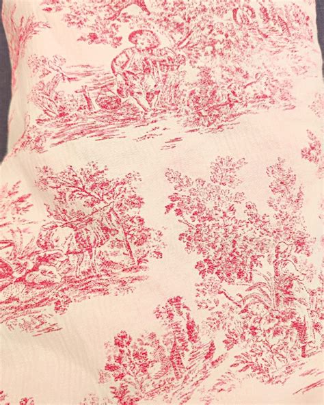 Toile De Jouy Colline Rose Tissus Et Nappes Westeel