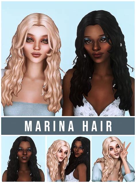 Sims 4 Mermaid Hair CC