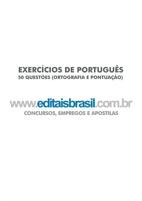 PDF Exercícios de pontuação DOKUMEN TIPS