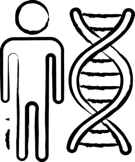 Premium Vector Human Genetics Hand Drawn Vector Illustration