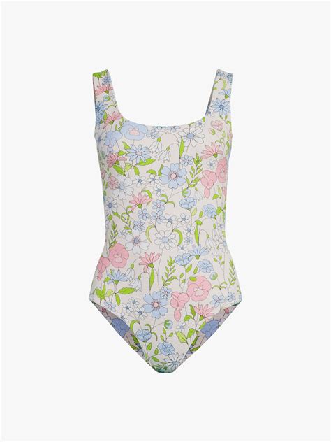 Cossie And Co The Poppy Scooped Neck One Piece Swimsuits Fenwick