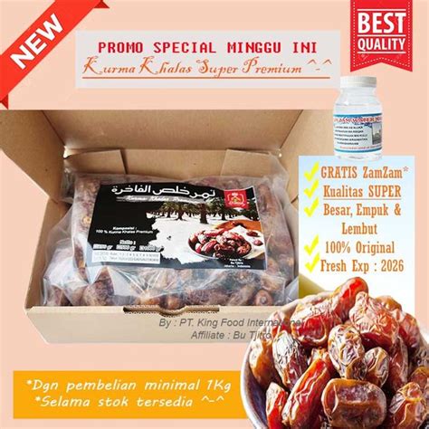 Jual Kurma Khalas Kholas Super 1 Kg Original Di Lapak Bu Tjitro DKI