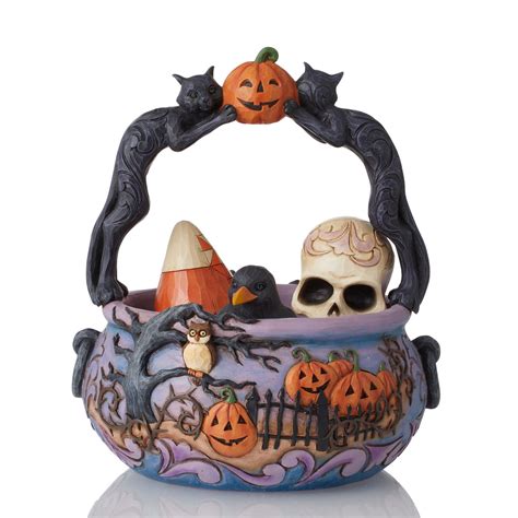 Fig Set/4 Halloween Basket – Jim Shore