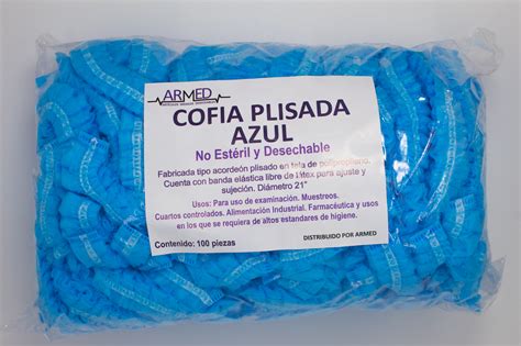 COFIA PLISADA AZUL MARCA ARMED AlserMedica