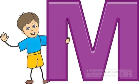 Alphabet Letters with Kids-children alphabet letter M Clipart