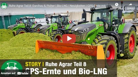 Landtechnikvideos De Ruhe Agrar Gps Ernte Mit Krone Fendt Der