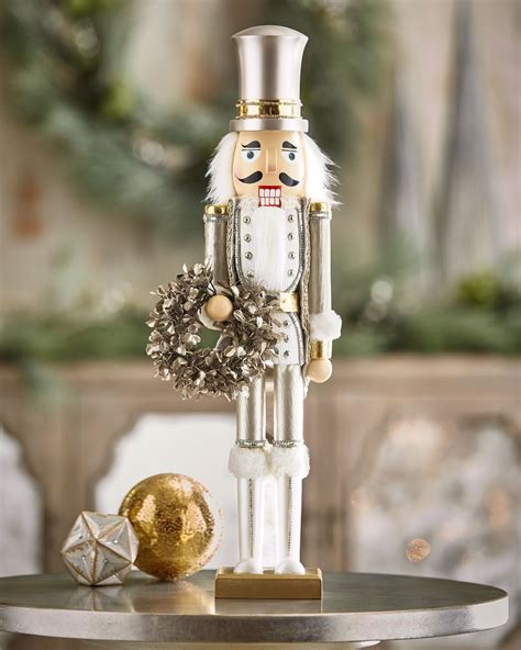 White Silver Collection Nutcracker Nutcracker Christmas