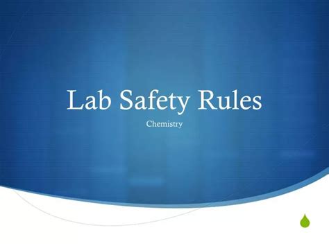 Ppt Lab Safety Rules Powerpoint Presentation Free Download Id 6267462