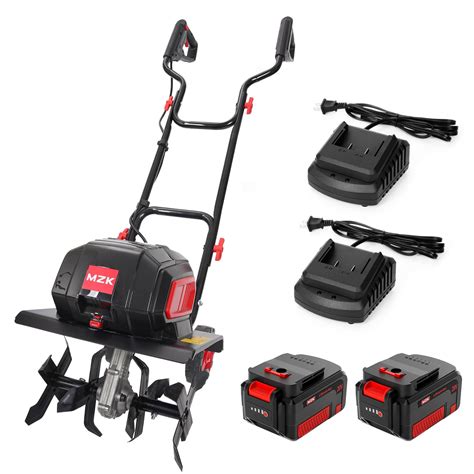 Mzk 40v 12 Inch Cordless Garden Tiller 12in Width And 8