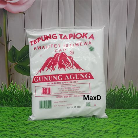 Jual Tepung Tapioka Gunung Agung 500 Gr Shopee Indonesia