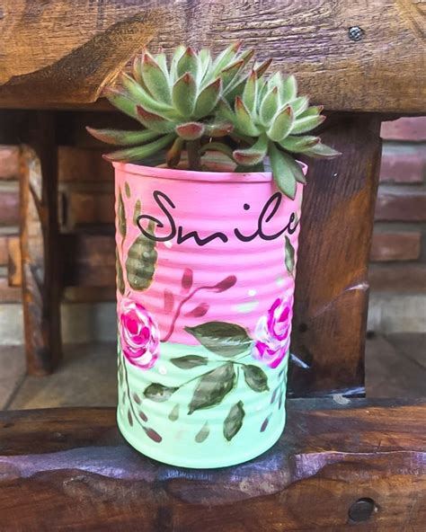 28 Ideas de macetas con latas para tus plantas más pequeñas Mujer