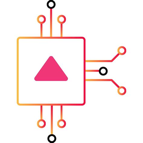 Premium Vector Chip Outline Icon Vector Microchip Cpu Processor