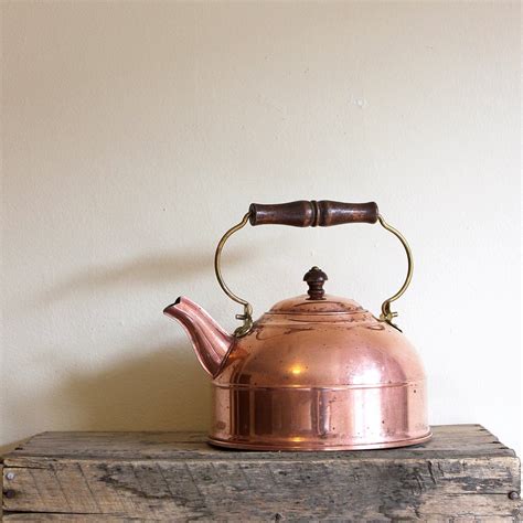 Vintage Copper Tea Kettle Paul Revere by HenriettaFetch on Etsy