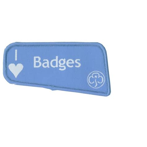 Girl Guiding Uk I Love Badges Woven Badge Ebay Badge Guide Badges