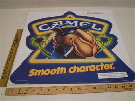 Vintage 1989 Large Joe Camel Smooth Character Cigarette Decal Sticker