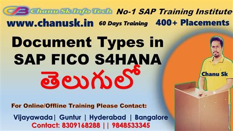 Sap Fico In Telugu Document Types In Sap Fico S Hana In Telugu Sap