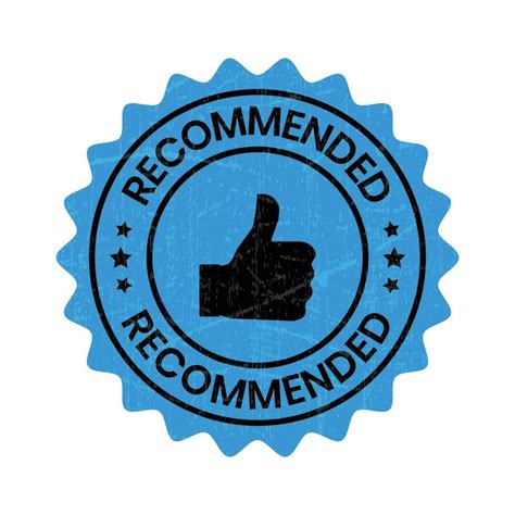 Recommended Stamp Recommendation Icon Recommendation Rubber Stamp