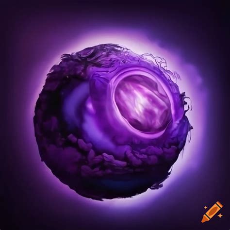 Purple Soul Orb In The Style Of The Art Of A Magic Card On Craiyon