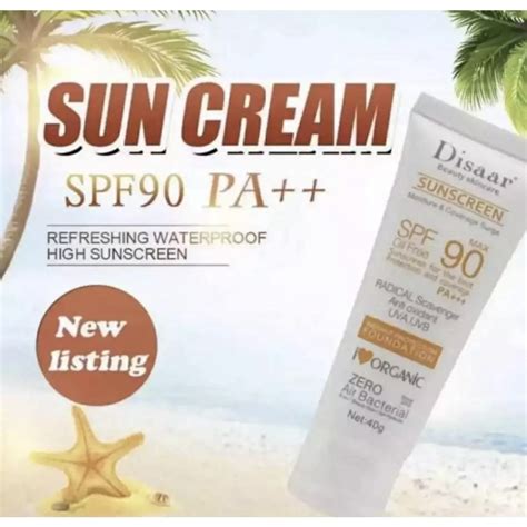 Disaar Facial Sunscreen Cream Spf 90 Pa Moisturizing Skin Protect Sunblock Shopee Philippines