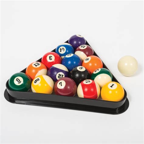 Classic Sport Official Size Billiard Ball Set With Molded Triangle