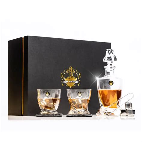 Don Vassie Luxury Whisky Decanter And Stones T Set Twisted City