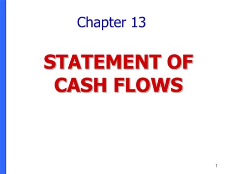 Statement Of Cash Flows