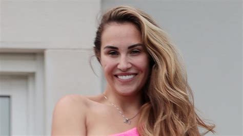 Chloe Goodman Displays Her Curves In A Skimpy Pink Cut Out Bikini In