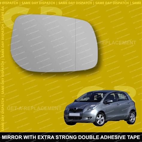 For Toyota Yaris Wing Mirror Glass Right Driver Side With Blind