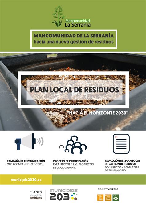 PLAN LOCAL DE GESTIÓN DE RESIDUOS Mancomunidad La Serrania