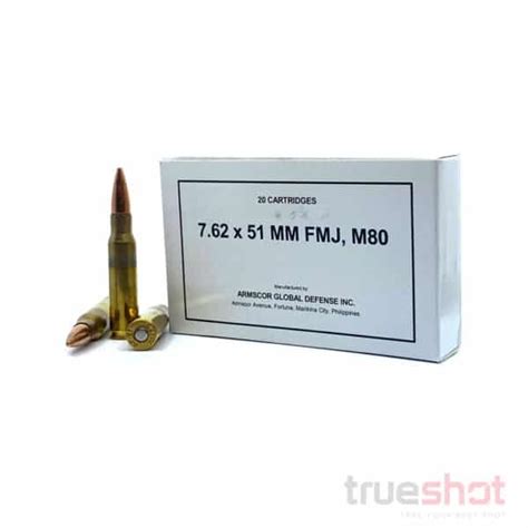 Armscor 7 62x51 147 Grain FMJ High Quality Ammunition