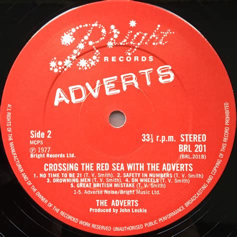 Crossing The Red Sea With The Adverts By The Adverts Lp