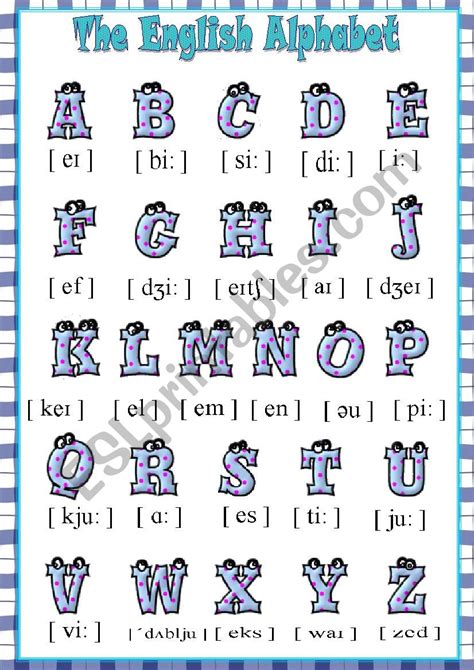 The English Alphabet Esl Worksheet By Kr Mel