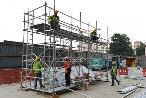 Tubular Scaffold Platform For Safety Training TS Scaffolding