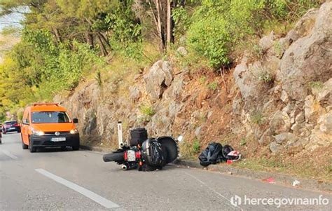 Mostar Itluk Sudar Motocikla I Osobnog Vozila Ozlije Ena Jedna