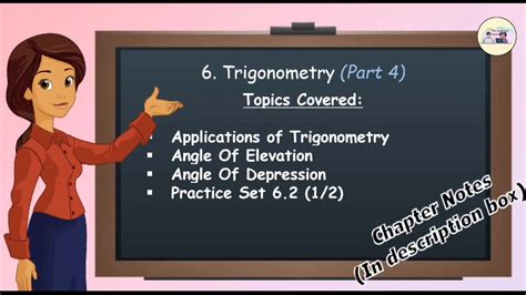 Trigonometry 45 Maths 2 Chapter 6 Practice Set 62 Solved Angle Of Elevation