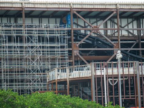 Photos Cinderella Castle Makeover Tron Lightcycle Run Construction