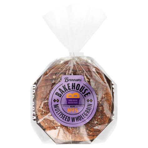 Brennans Bakehouse Multiseed Wholegrain 500g Brown And Wholemeal Bread