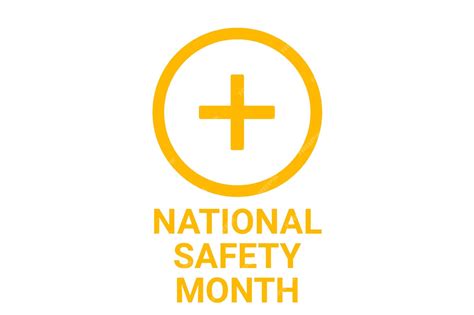 Premium Vector National Safety Month