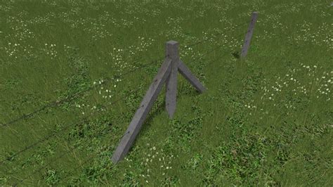 15 Pack Of Concrete Posts And Barbed Wire Fences Prefab FS17