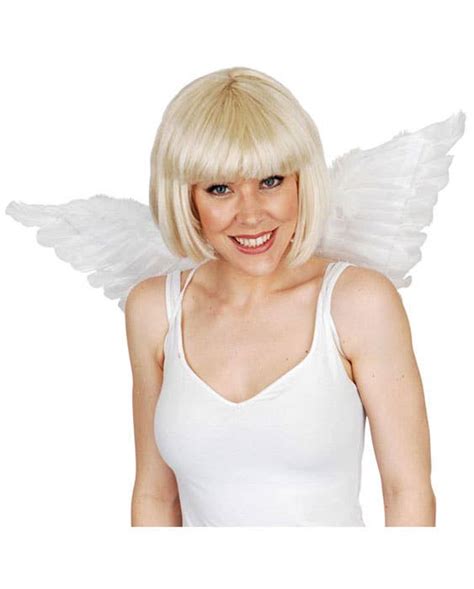 Small Angel Costume Wings White Feather Mini Angel Wings Accessory