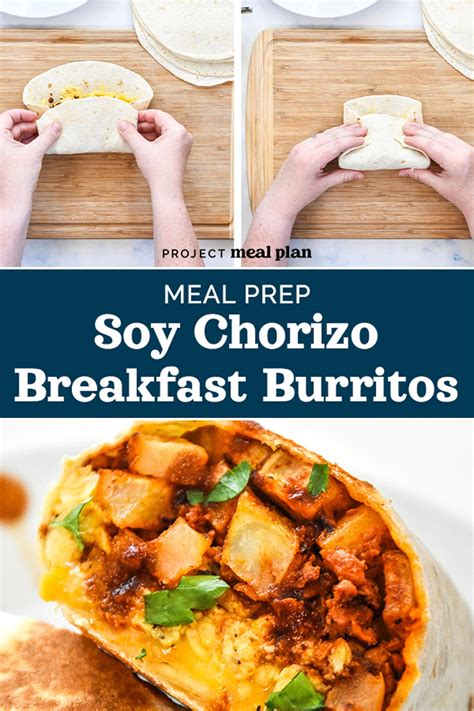 Meal Prep Soy Chorizo Breakfast Burritos Project Meal Plan