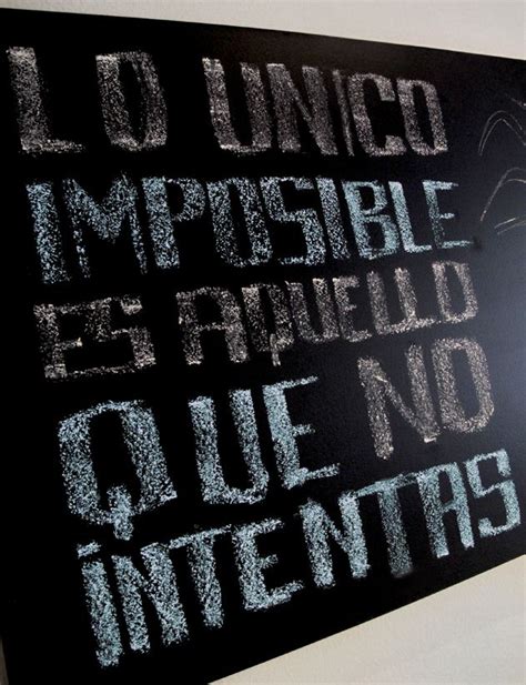 pizarra, slogan, lo unico imposible es aquello que no intentas, motivacion, blackboard ...