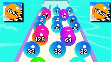 Satisfying Mobile Games Run Ball 2048 Asmr Slicing Flying Cut Juice Run Spiral Roll