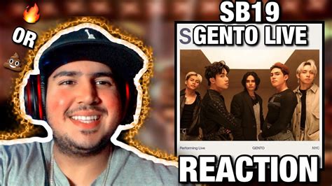 SB19 X VEVO SB19 GENTO LIVE PERFORMANCE VEVO REACTION YouTube