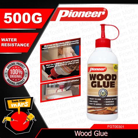 PIONEER Woodworking Wood Glue 500G Water Resistant Polyvinyl Acetate