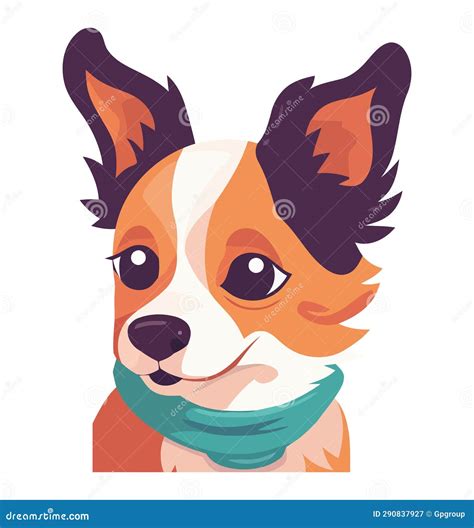 Cute small dog stock vector. Illustration of mammal - 290837927