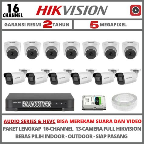 Jual Paket Cctv Hikvision Mp Channel Camera Turbo Hd Kamera Cctv