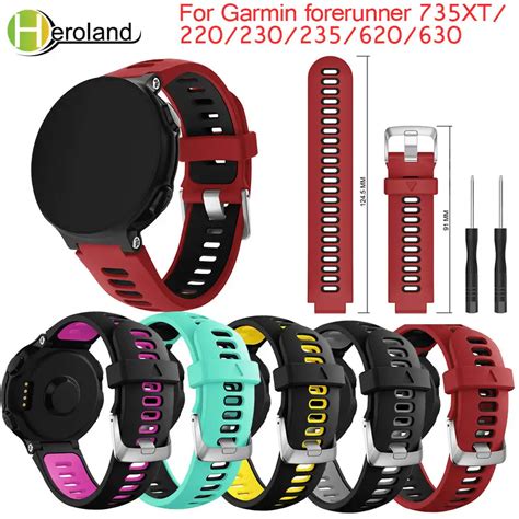 For Garmin Forerunner 735XT Watch Wristband Soft Silicone Strap